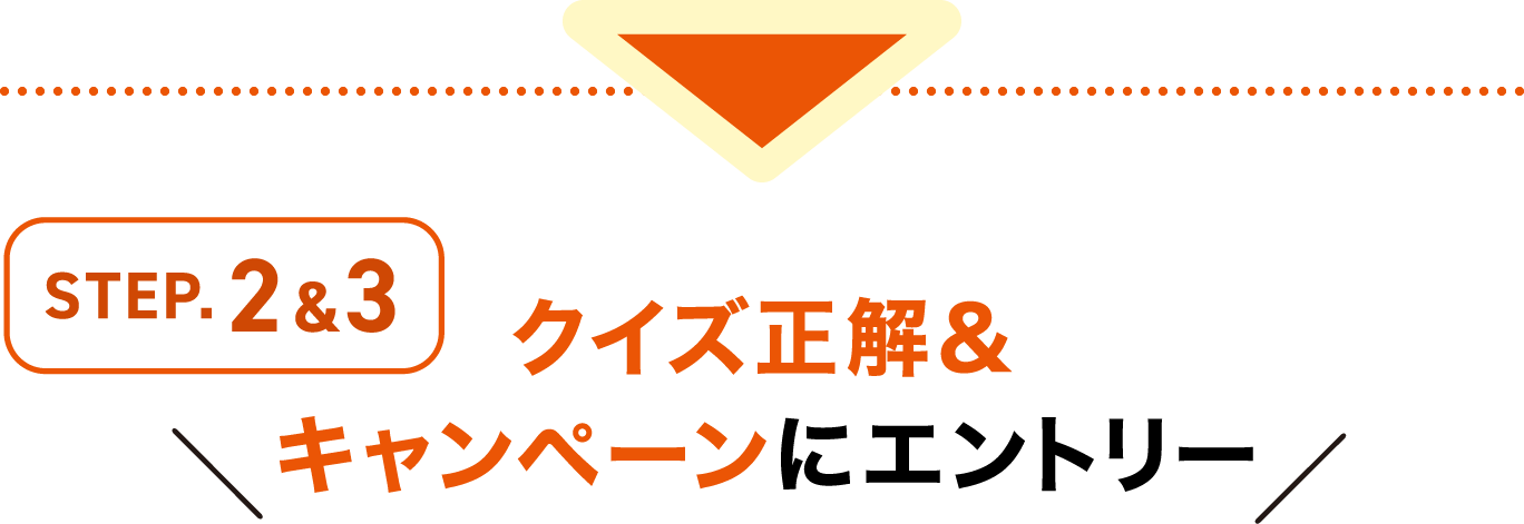 クイズ正解＆キャンペーンにエントリー